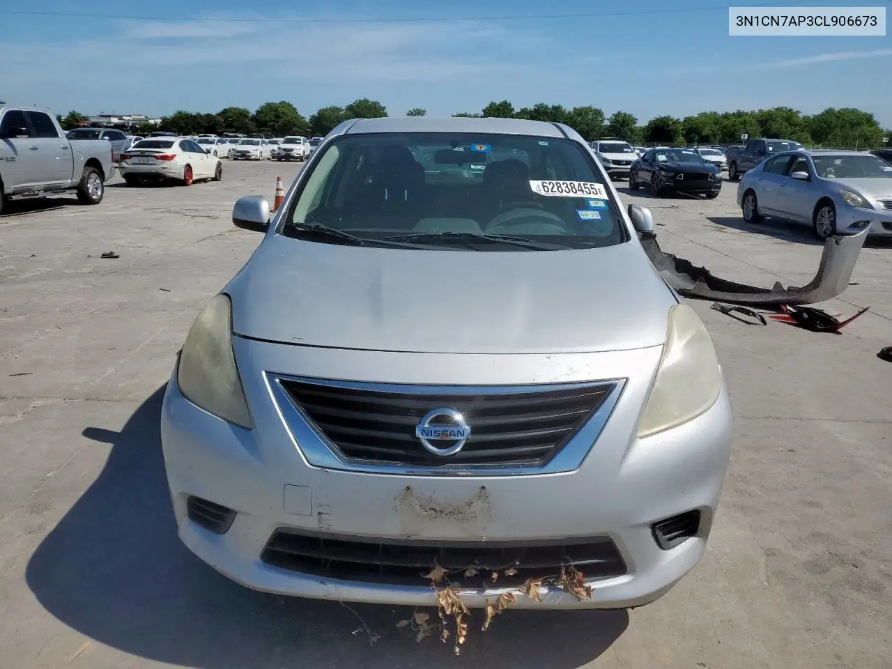 2012 Nissan Versa S VIN: 3N1CN7AP3CL906673 Lot: 62838455