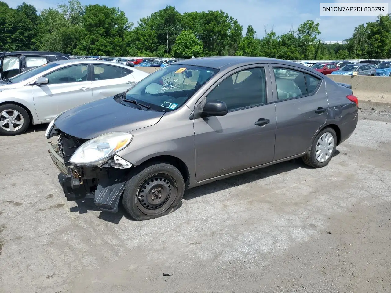 2013 Nissan Versa S VIN: 3N1CN7AP7DL835799 Lot: 61126965