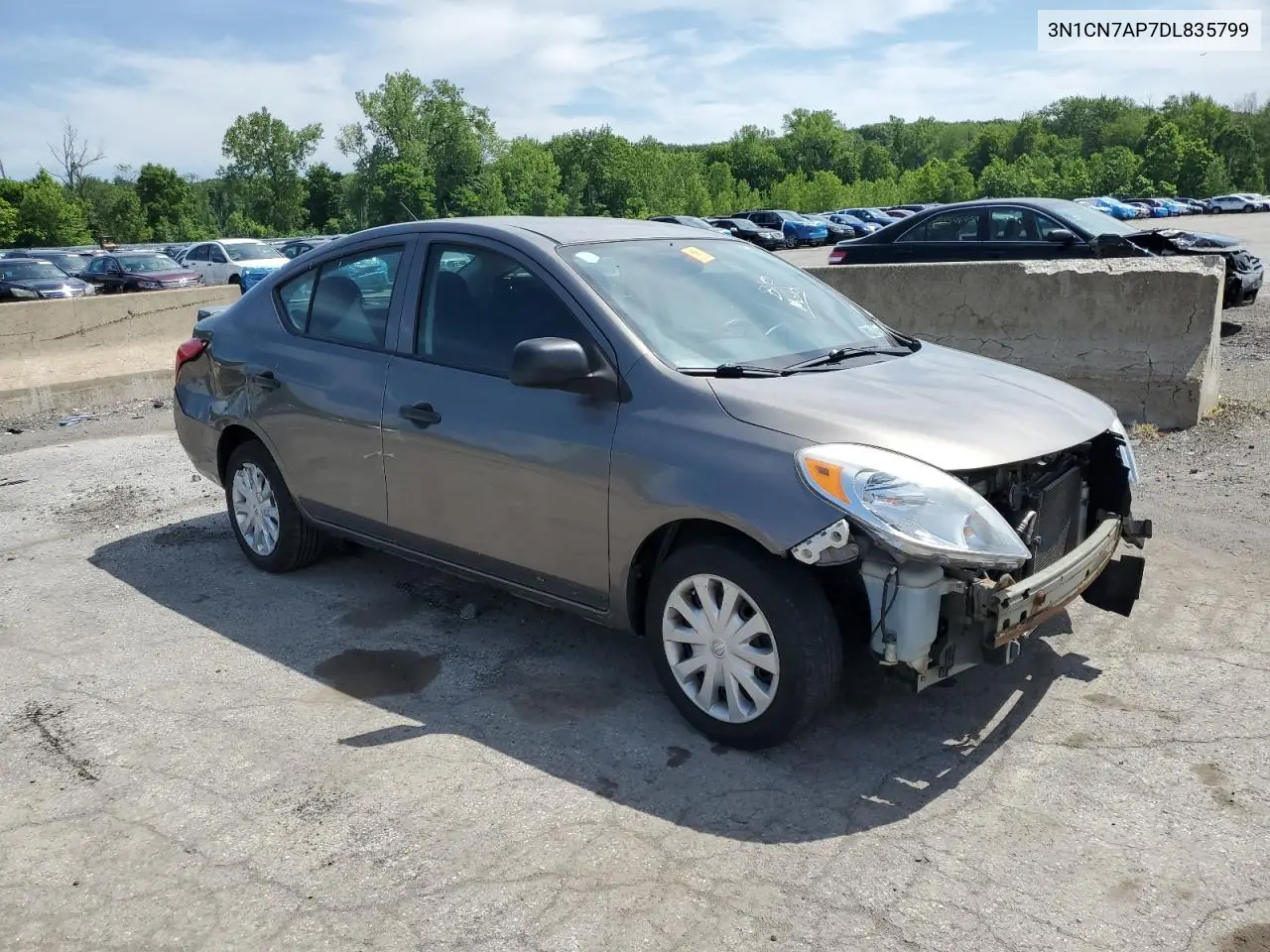 2013 Nissan Versa S VIN: 3N1CN7AP7DL835799 Lot: 61126965