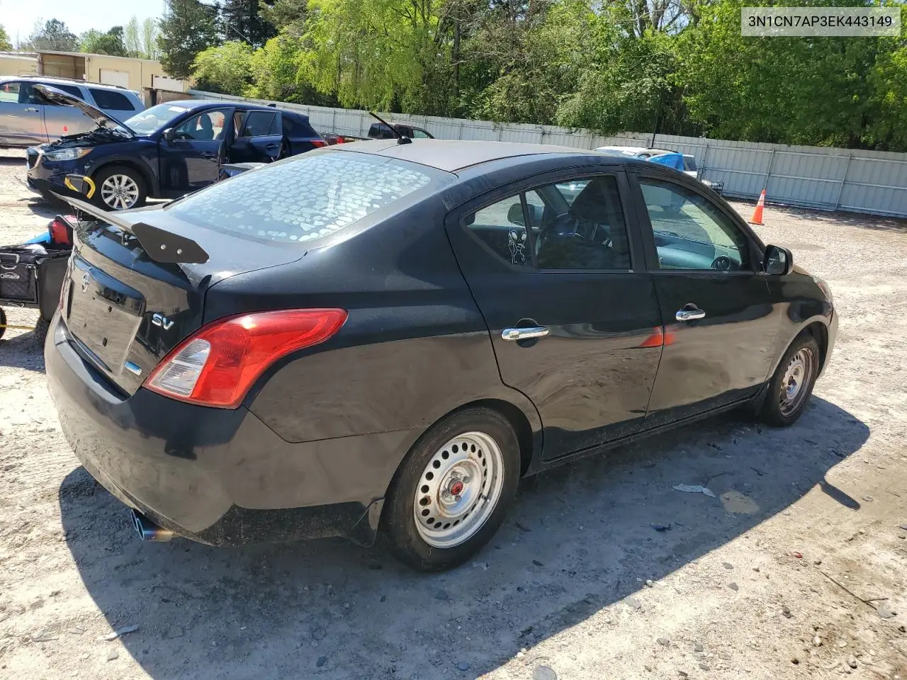 2014 Nissan Versa S VIN: 3N1CN7AP3EK443149 Lot: 52705745