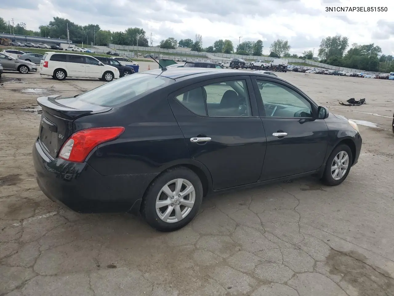 2014 Nissan Versa S VIN: 3N1CN7AP3EL851550 Lot: 56755745