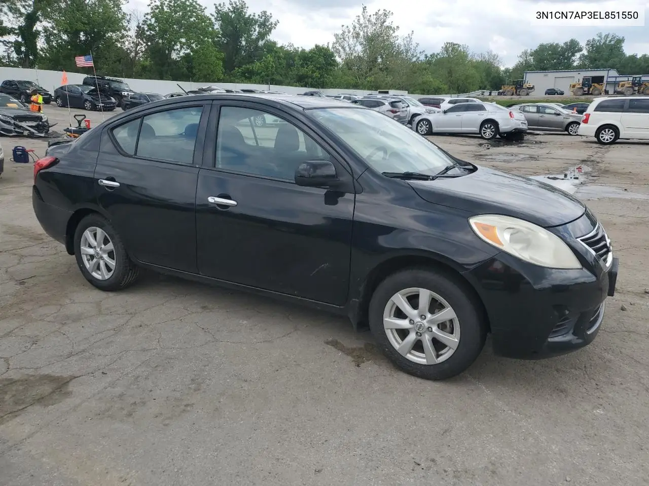 2014 Nissan Versa S VIN: 3N1CN7AP3EL851550 Lot: 56755745
