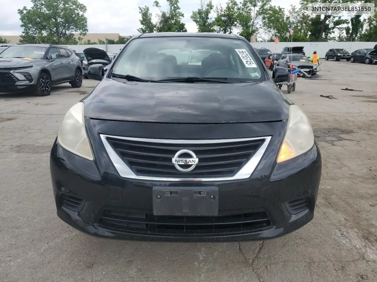 2014 Nissan Versa S VIN: 3N1CN7AP3EL851550 Lot: 56755745