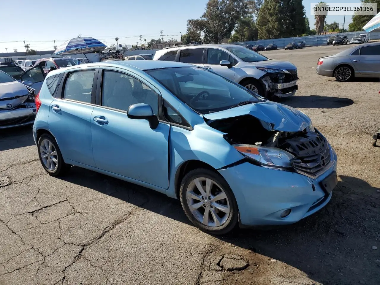 2014 Nissan Versa Note S VIN: 3N1CE2CP3EL361366 Lot: 56999725