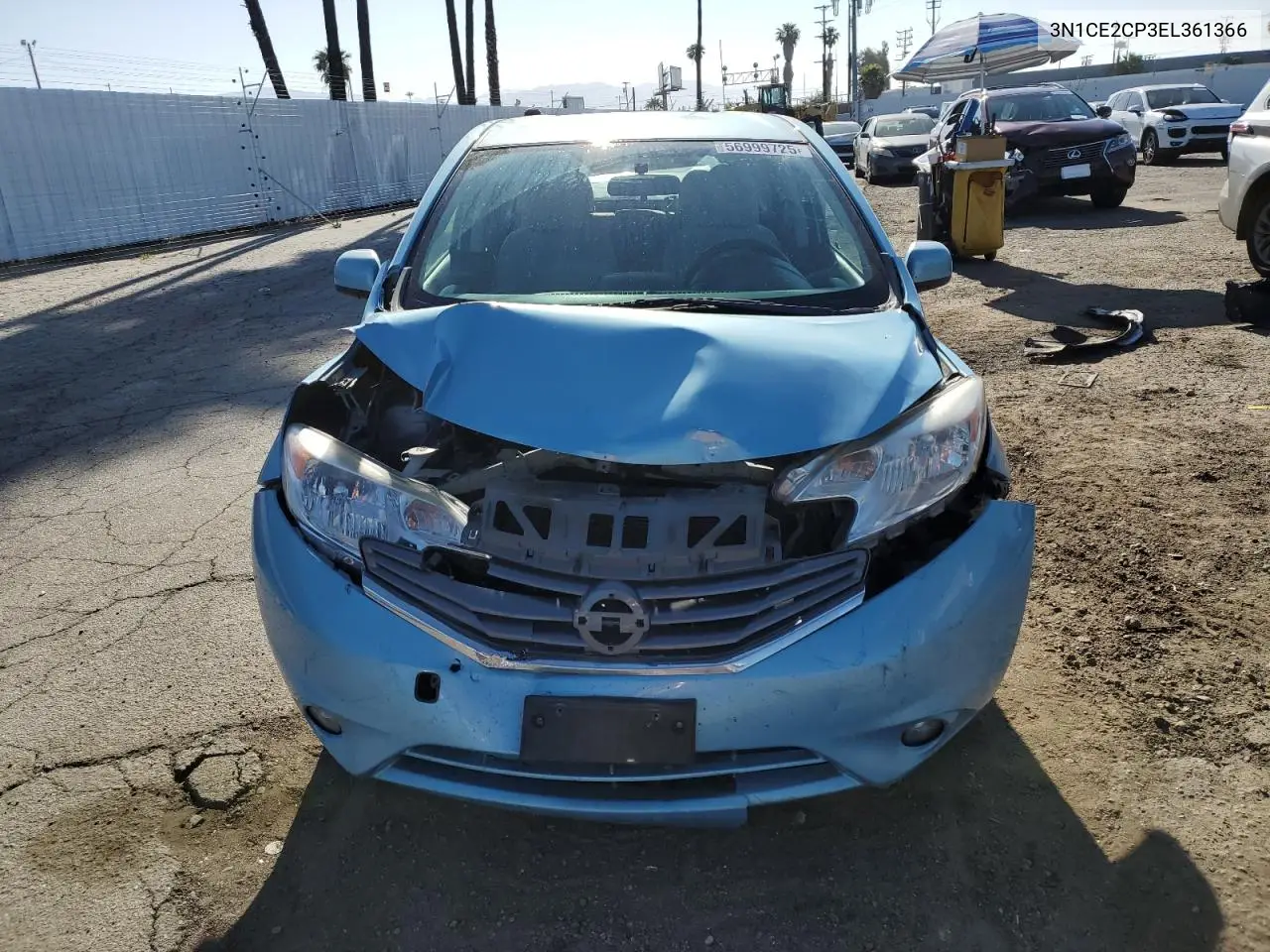 2014 Nissan Versa Note S VIN: 3N1CE2CP3EL361366 Lot: 56999725