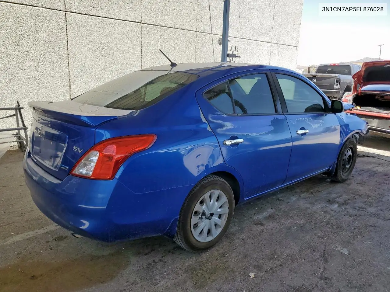 2014 Nissan Versa S VIN: 3N1CN7AP5EL876028 Lot: 60837895