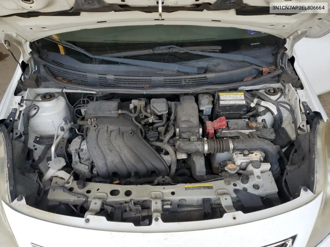 2014 Nissan Versa S VIN: 3N1CN7AP2EL806664 Lot: 62720325