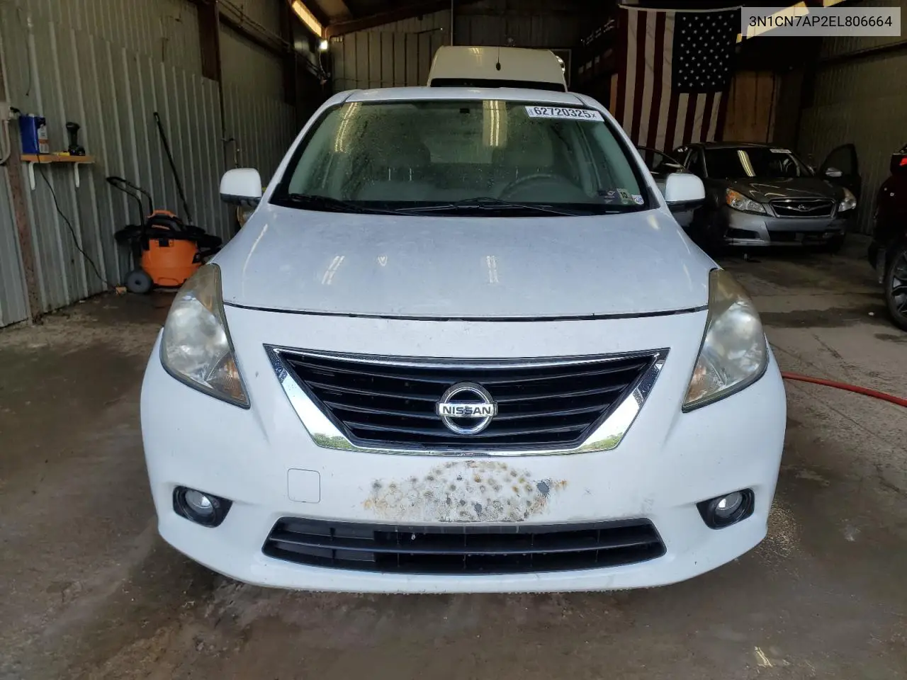 2014 Nissan Versa S VIN: 3N1CN7AP2EL806664 Lot: 62720325
