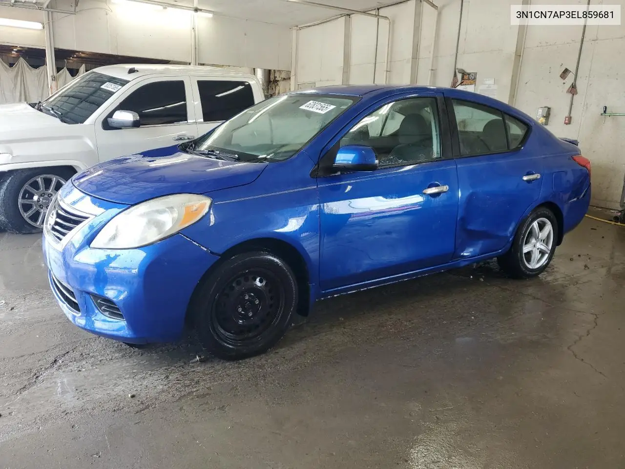 2014 Nissan Versa S VIN: 3N1CN7AP3EL859681 Lot: 62831565