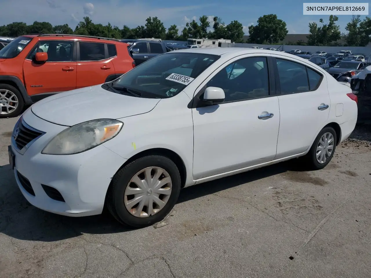 2014 Nissan Versa S VIN: 3N1CN7AP9EL812669 Lot: 63338755