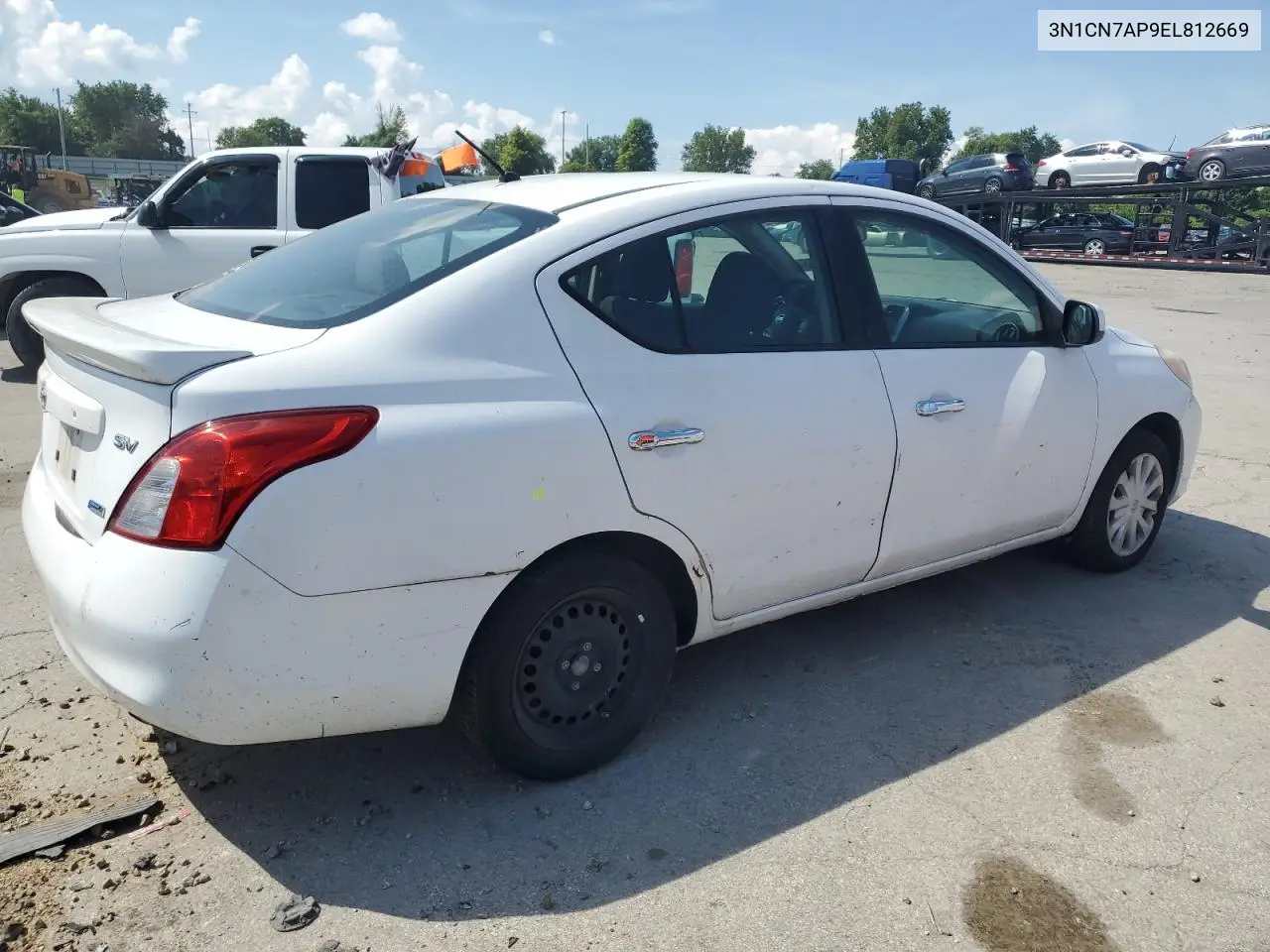2014 Nissan Versa S VIN: 3N1CN7AP9EL812669 Lot: 63338755