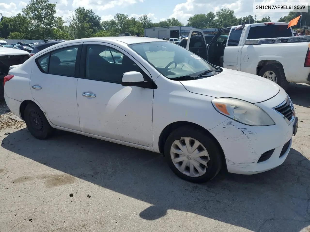 2014 Nissan Versa S VIN: 3N1CN7AP9EL812669 Lot: 63338755