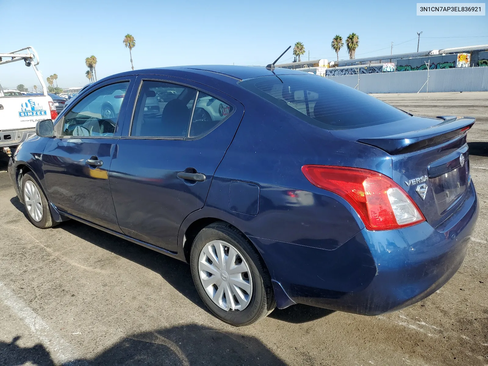 2014 Nissan Versa S VIN: 3N1CN7AP3EL836921 Lot: 68581674