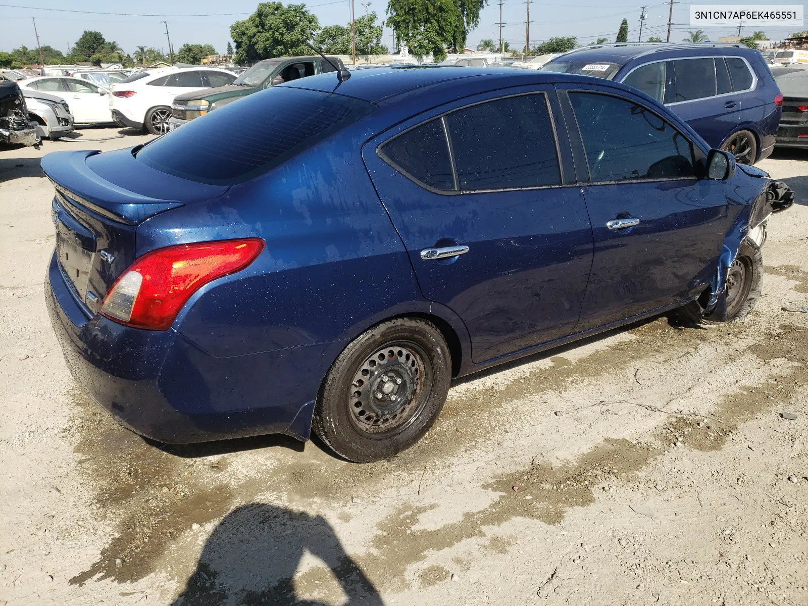 2014 Nissan Versa S VIN: 3N1CN7AP6EK465551 Lot: 68714564