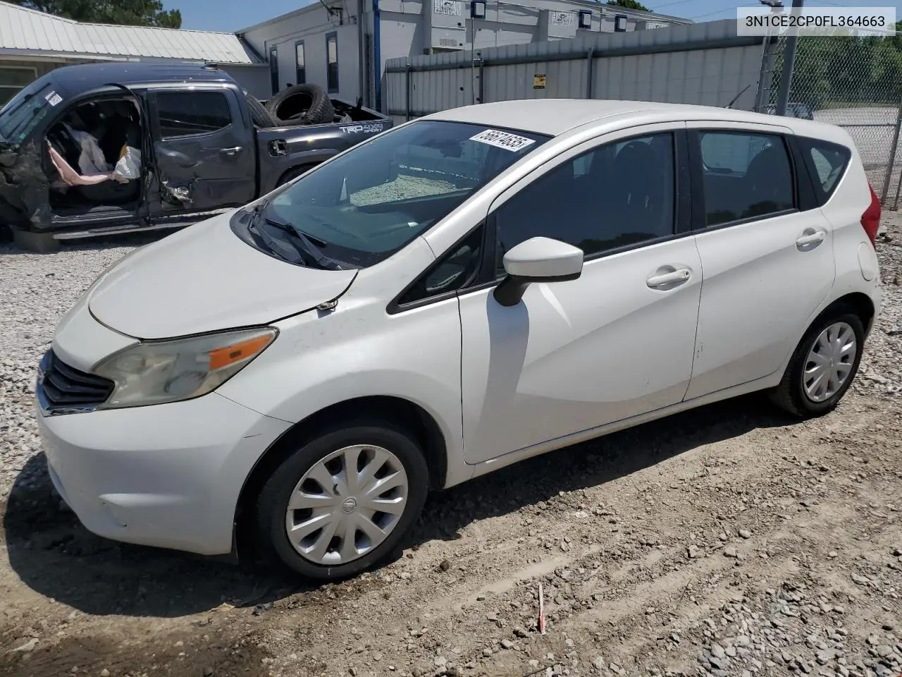 2015 Nissan Versa Note S VIN: 3N1CE2CP0FL364663 Lot: 56674635