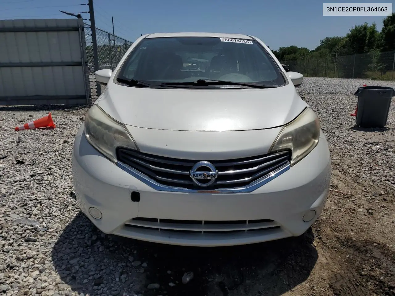 2015 Nissan Versa Note S VIN: 3N1CE2CP0FL364663 Lot: 56674635
