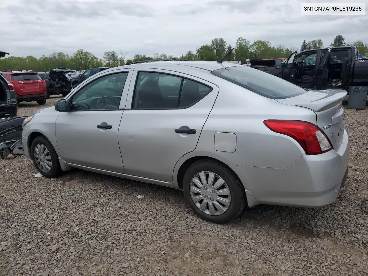 2015 Nissan Versa S VIN: 3N1CN7AP0FL819236 Lot: 57046475