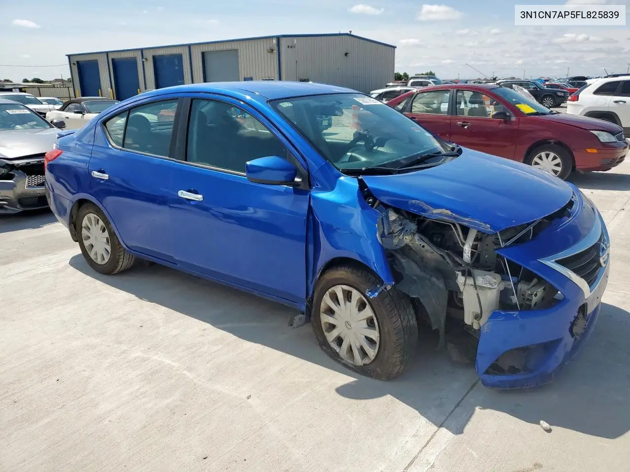 2015 Nissan Versa S VIN: 3N1CN7AP5FL825839 Lot: 59077625