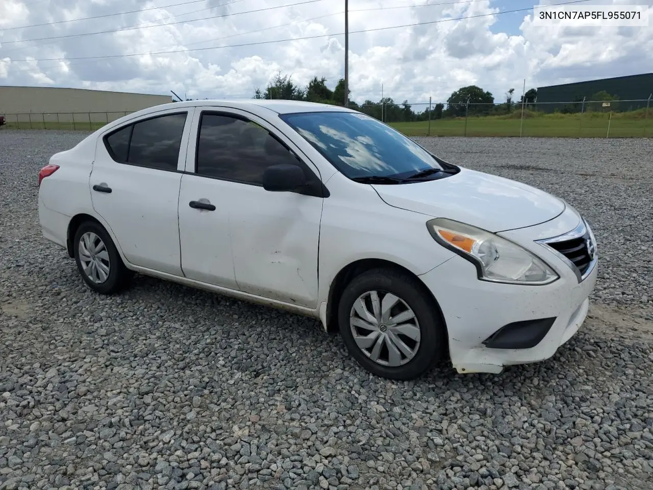 2015 Nissan Versa S VIN: 3N1CN7AP5FL955071 Lot: 61048535
