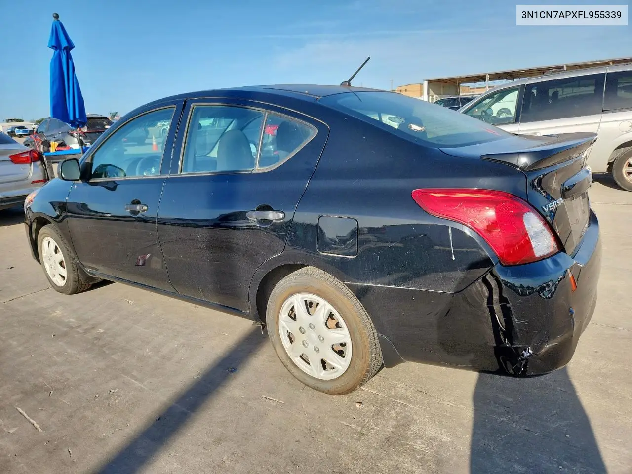 2015 Nissan Versa S VIN: 3N1CN7APXFL955339 Lot: 62753265