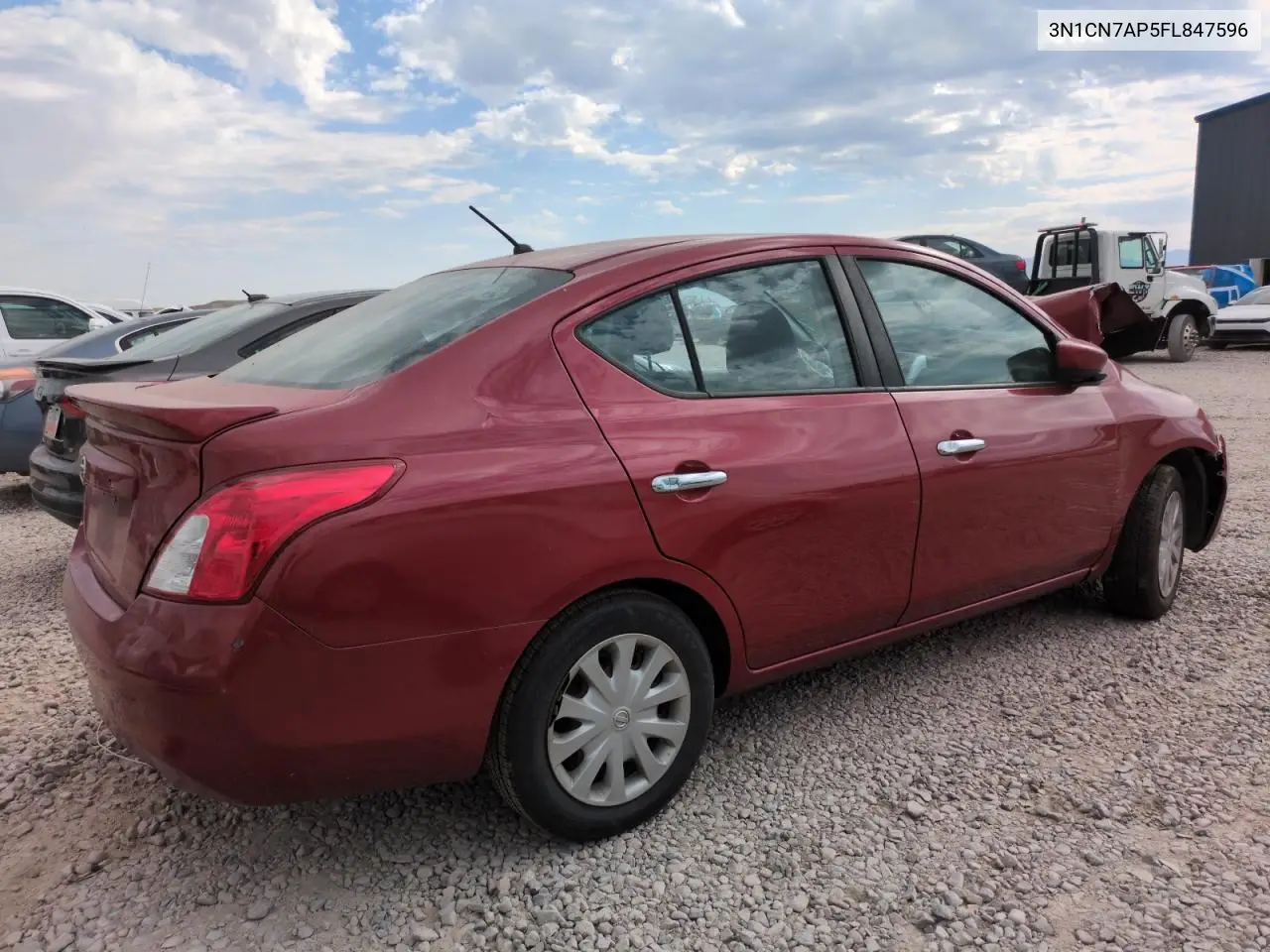 2015 Nissan Versa S VIN: 3N1CN7AP5FL847596 Lot: 62873965