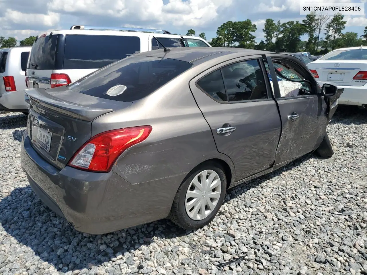 2015 Nissan Versa S VIN: 3N1CN7AP0FL828406 Lot: 62924185