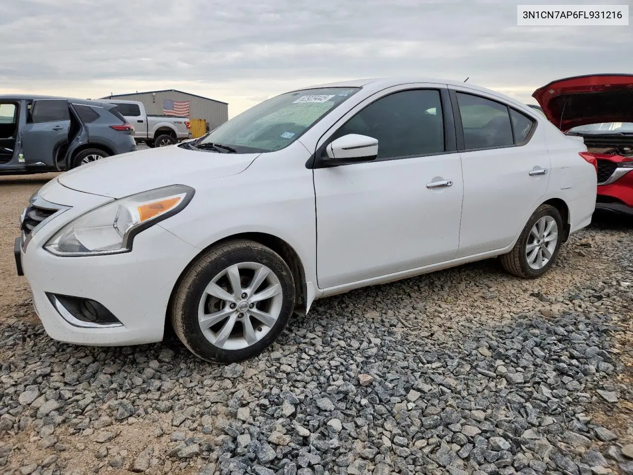 2015 Nissan Versa S VIN: 3N1CN7AP6FL931216 Lot: 62929445
