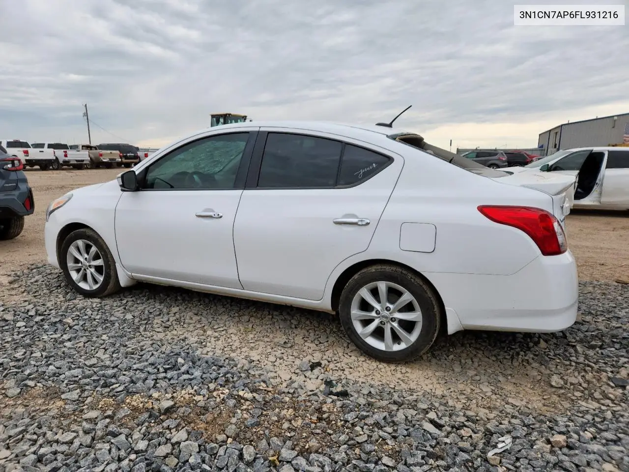 2015 Nissan Versa S VIN: 3N1CN7AP6FL931216 Lot: 62929445