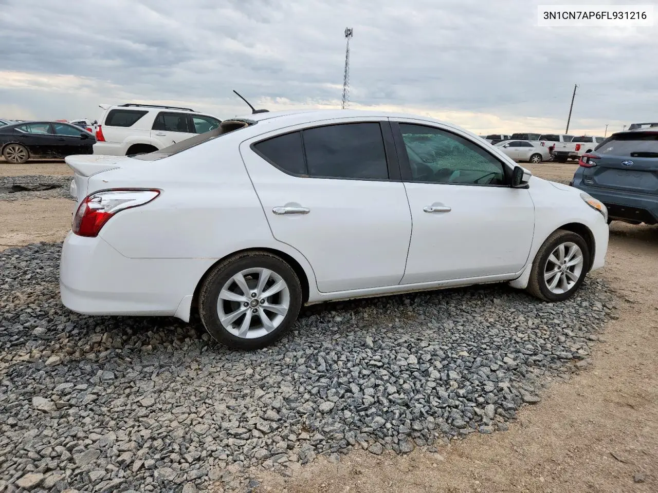 2015 Nissan Versa S VIN: 3N1CN7AP6FL931216 Lot: 62929445