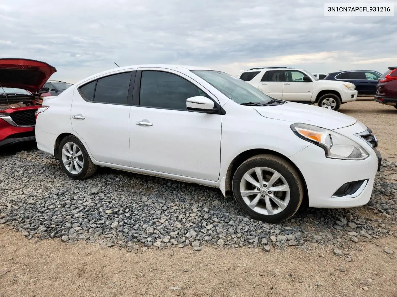 2015 Nissan Versa S VIN: 3N1CN7AP6FL931216 Lot: 62929445
