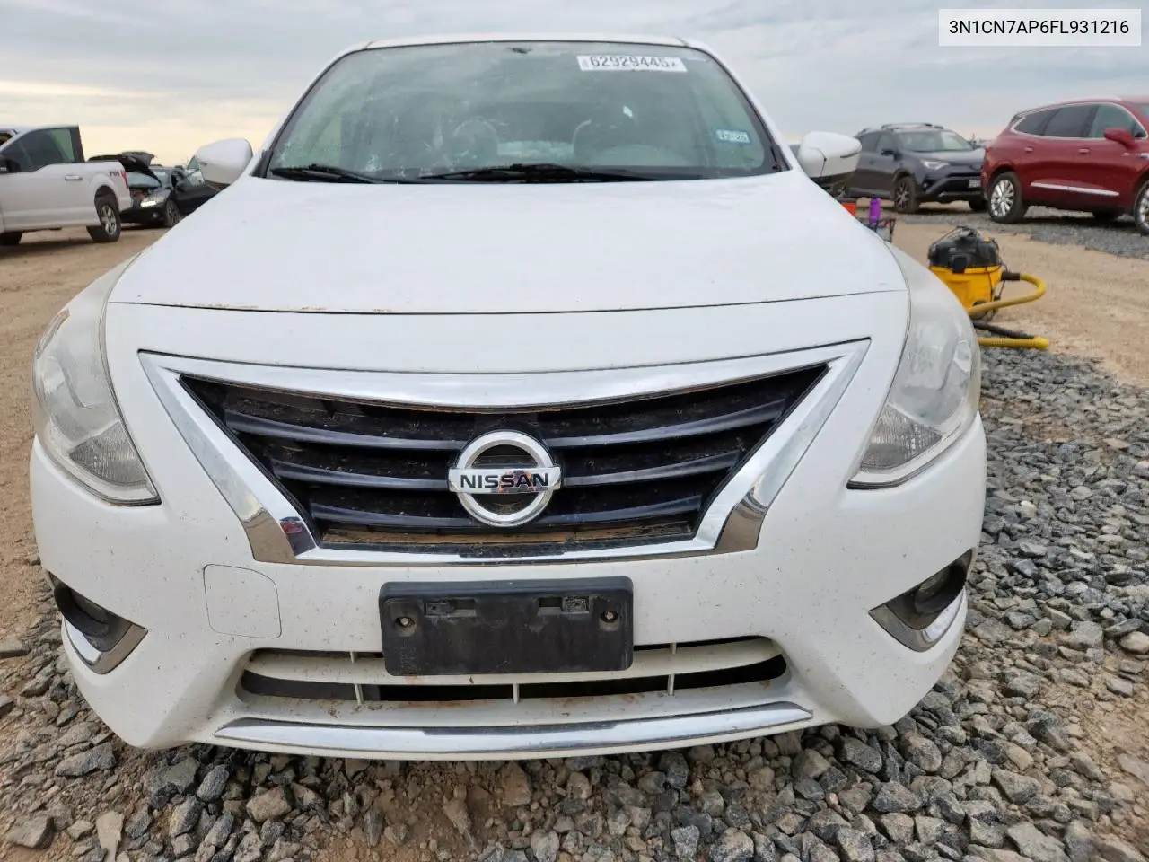 2015 Nissan Versa S VIN: 3N1CN7AP6FL931216 Lot: 62929445