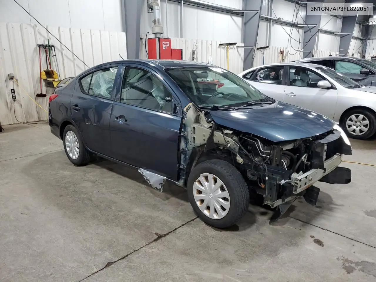 2015 Nissan Versa S VIN: 3N1CN7AP3FL822051 Lot: 63052315