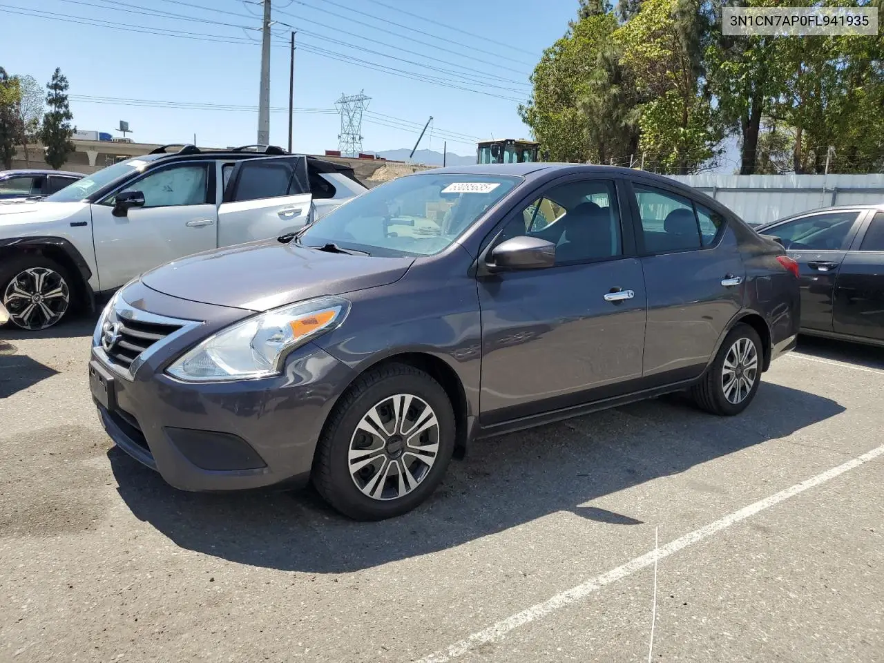 2015 Nissan Versa S VIN: 3N1CN7AP0FL941935 Lot: 63085635