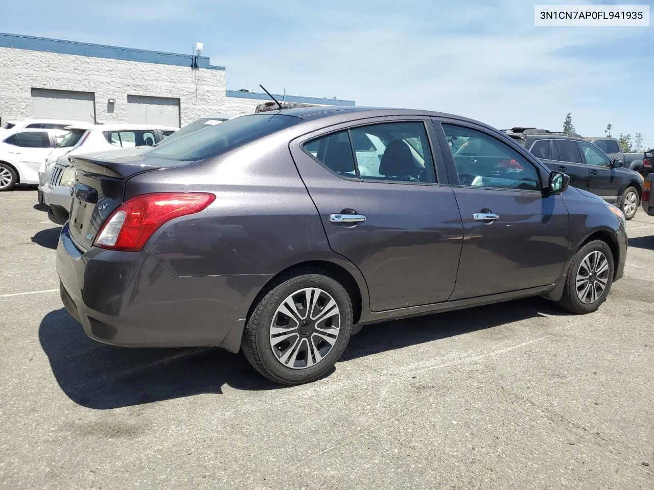 2015 Nissan Versa S VIN: 3N1CN7AP0FL941935 Lot: 63085635