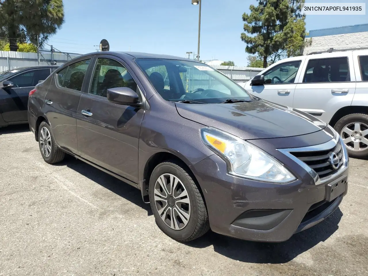 2015 Nissan Versa S VIN: 3N1CN7AP0FL941935 Lot: 63085635