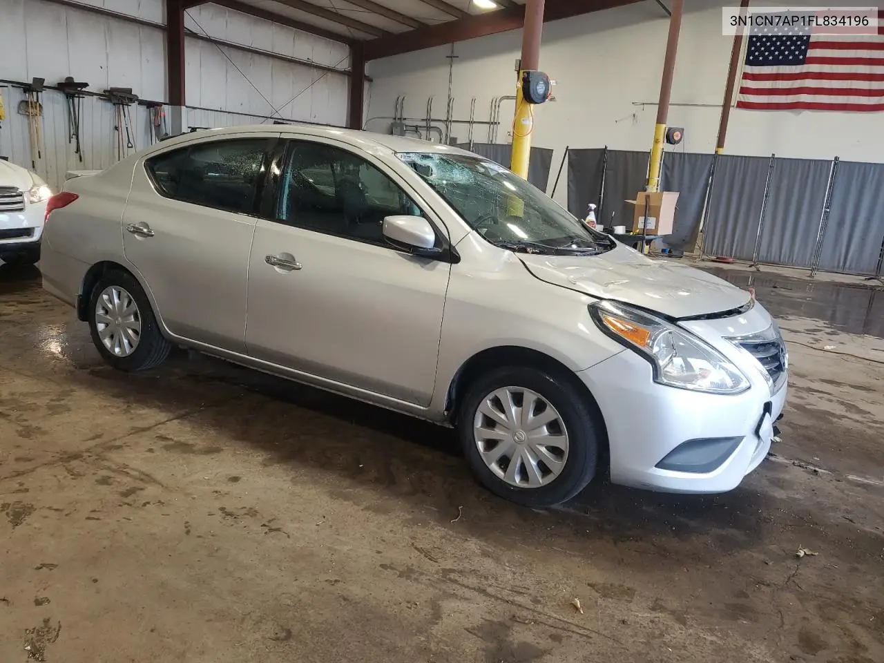 2015 Nissan Versa S VIN: 3N1CN7AP1FL834196 Lot: 63139895
