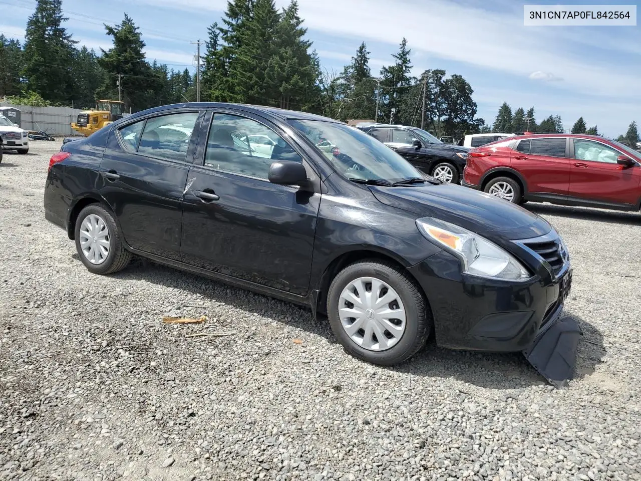 2015 Nissan Versa S VIN: 3N1CN7AP0FL842564 Lot: 63589635