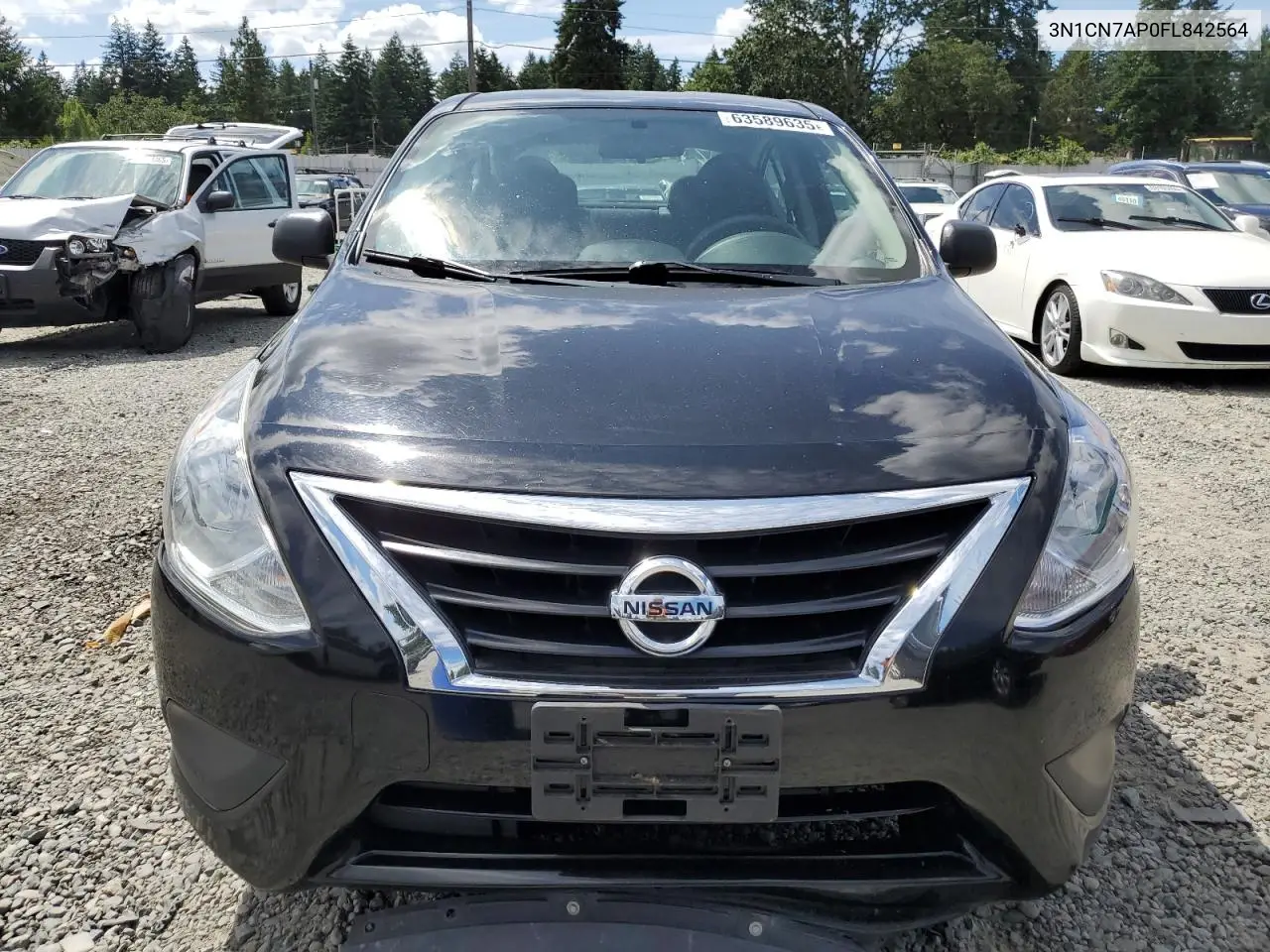 2015 Nissan Versa S VIN: 3N1CN7AP0FL842564 Lot: 63589635