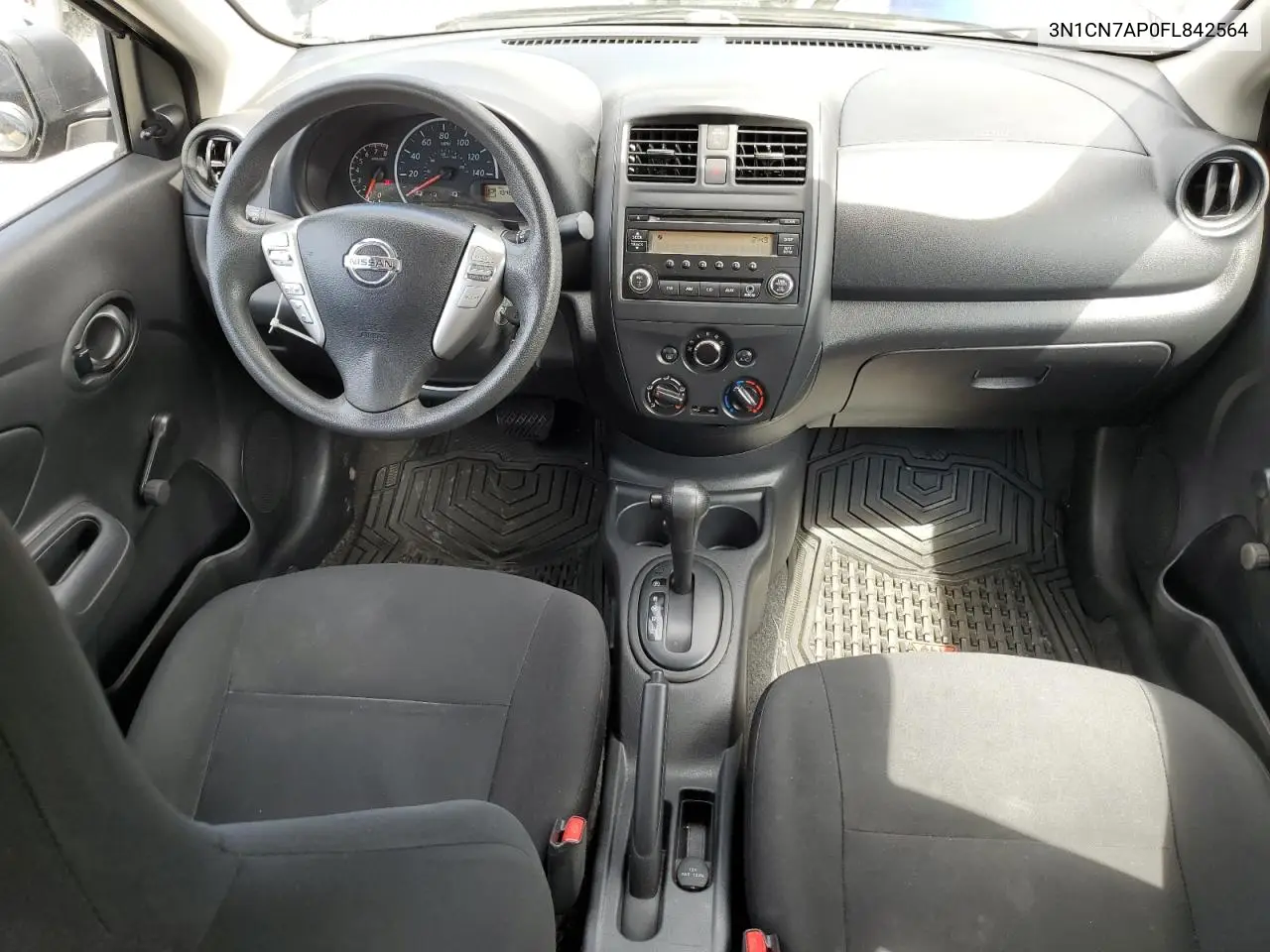 2015 Nissan Versa S VIN: 3N1CN7AP0FL842564 Lot: 63589635