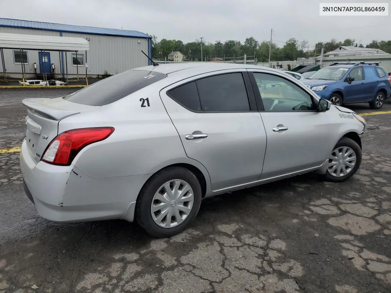2016 Nissan Versa S VIN: 3N1CN7AP3GL860459 Lot: 56645175