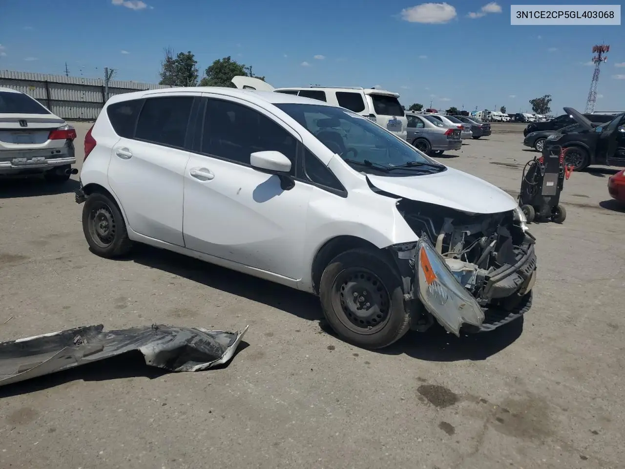 2016 Nissan Versa Note S VIN: 3N1CE2CP5GL403068 Lot: 56868545