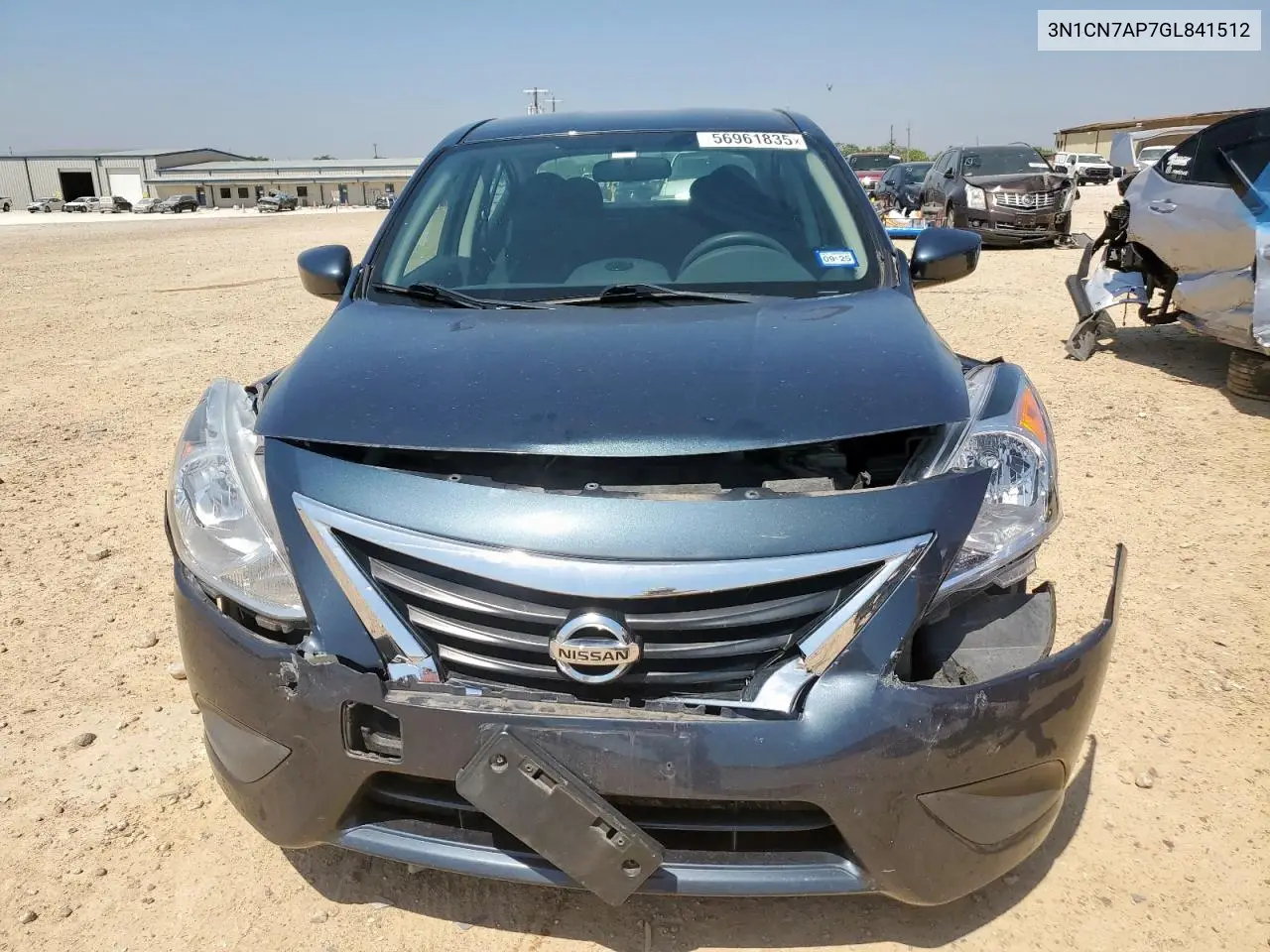 2016 Nissan Versa S VIN: 3N1CN7AP7GL841512 Lot: 56961835