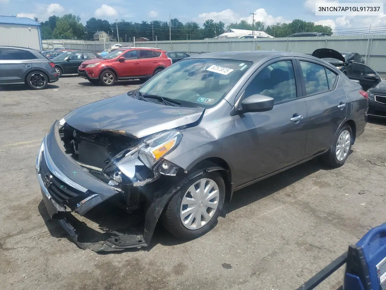 2016 Nissan Versa S VIN: 3N1CN7AP1GL917337 Lot: 62523615