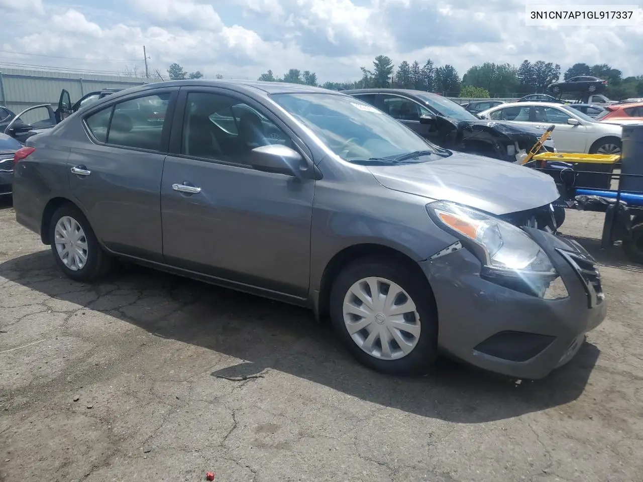 2016 Nissan Versa S VIN: 3N1CN7AP1GL917337 Lot: 62523615