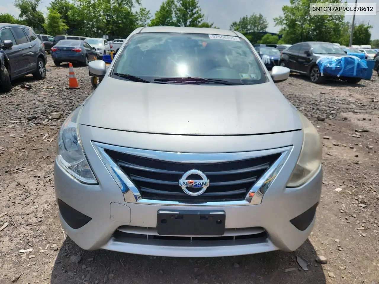 2016 Nissan Versa S VIN: 3N1CN7AP9GL878612 Lot: 62568095
