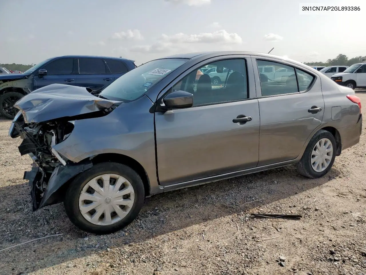 2016 Nissan Versa S VIN: 3N1CN7AP2GL893386 Lot: 62690355