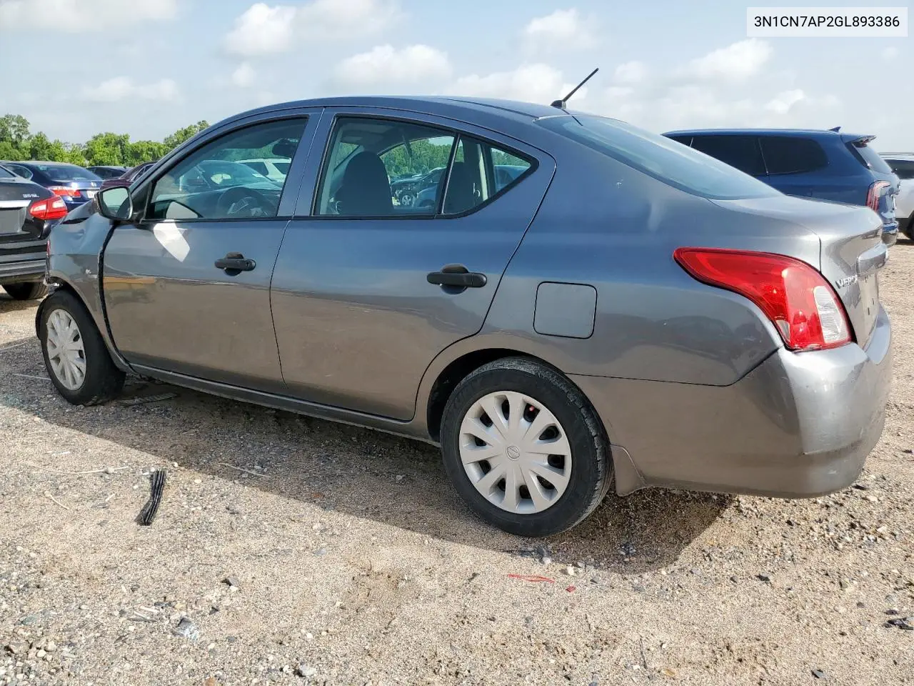 2016 Nissan Versa S VIN: 3N1CN7AP2GL893386 Lot: 62690355