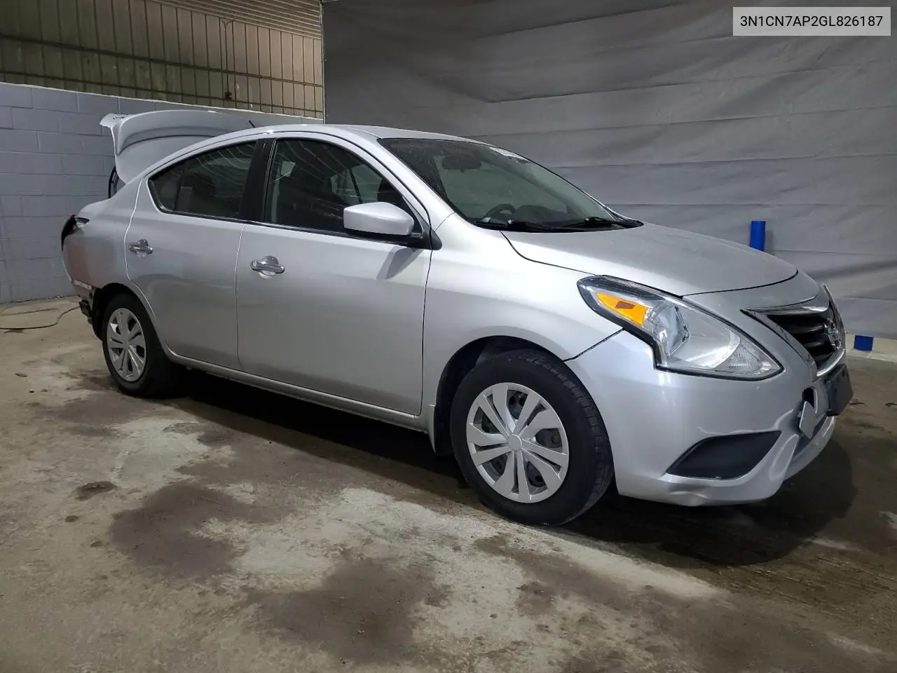 2016 Nissan Versa S VIN: 3N1CN7AP2GL826187 Lot: 62743485