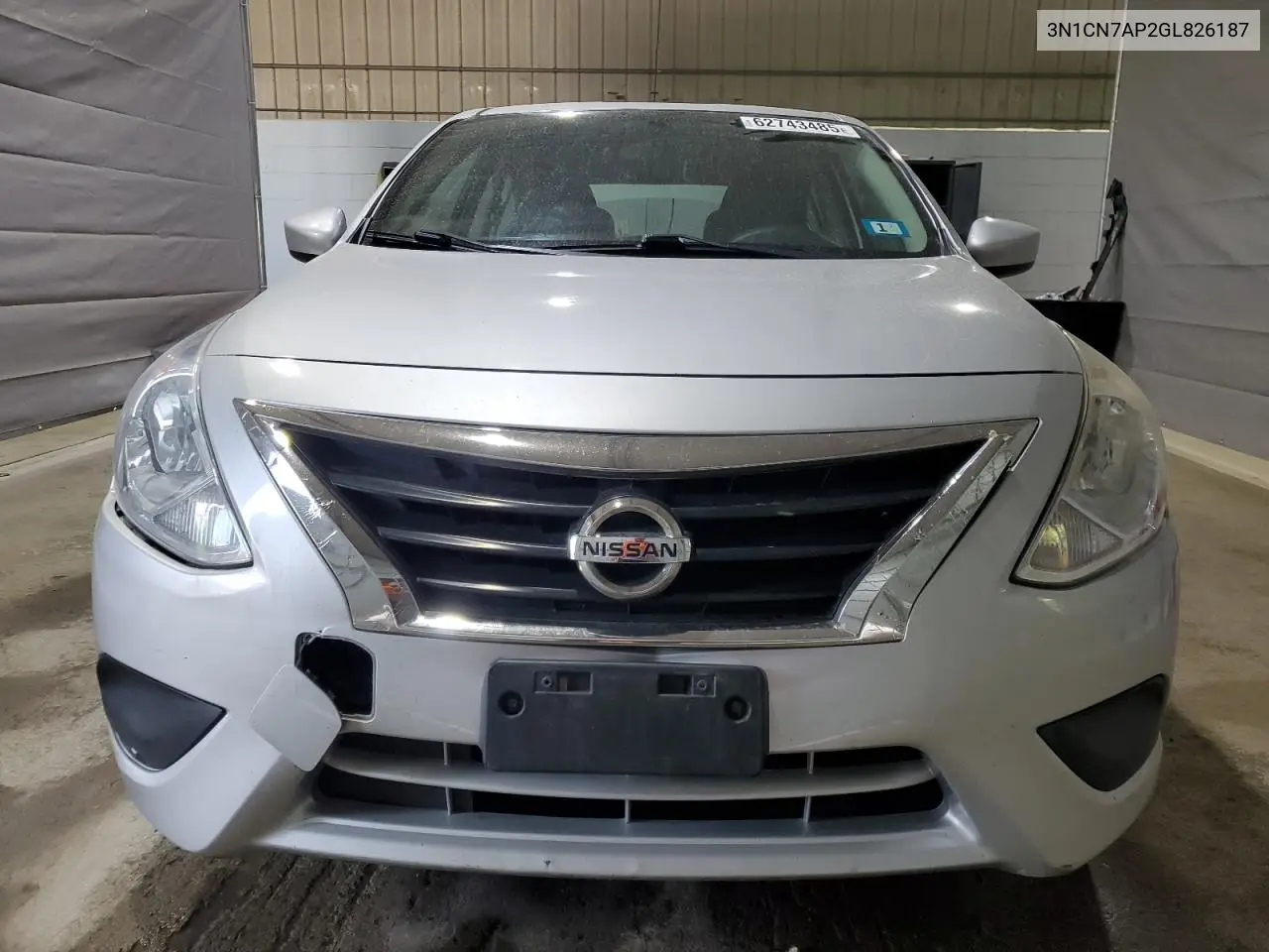2016 Nissan Versa S VIN: 3N1CN7AP2GL826187 Lot: 62743485