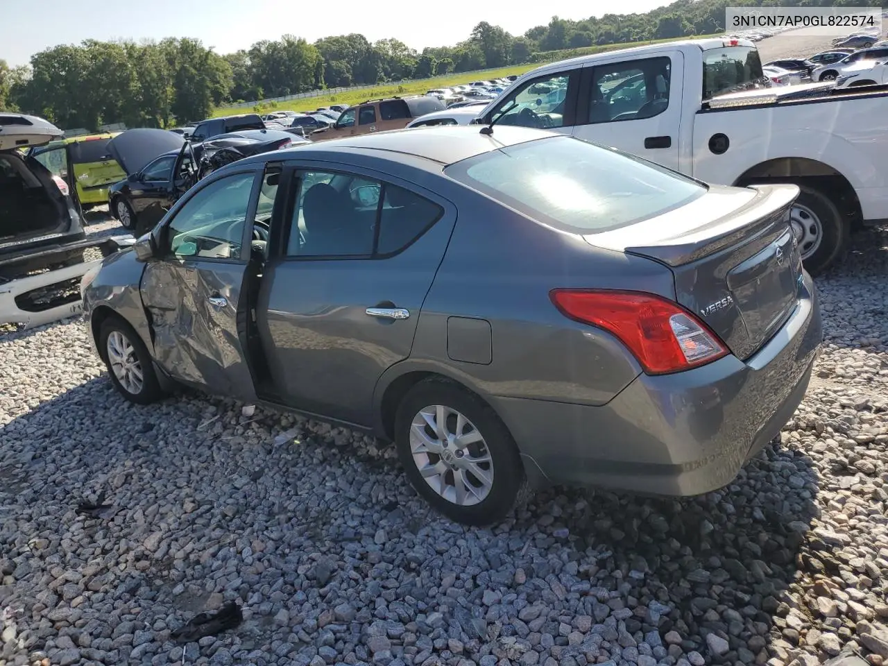 2016 Nissan Versa S VIN: 3N1CN7AP0GL822574 Lot: 62772135